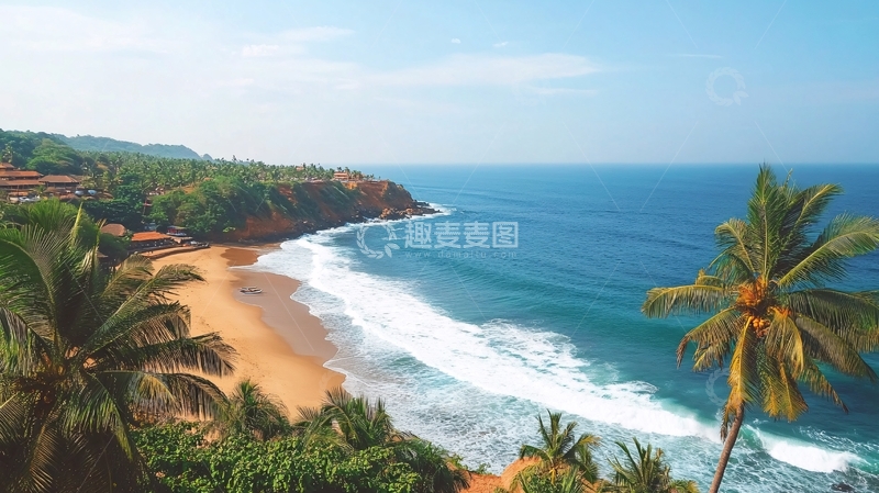 高清大图下载【趣麦麦图】果阿海滩