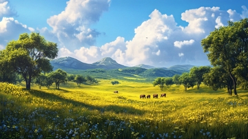 超宽幅田园景色42