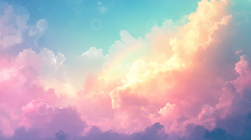 高清大图下载【趣麦麦图】渐变风景云彩8