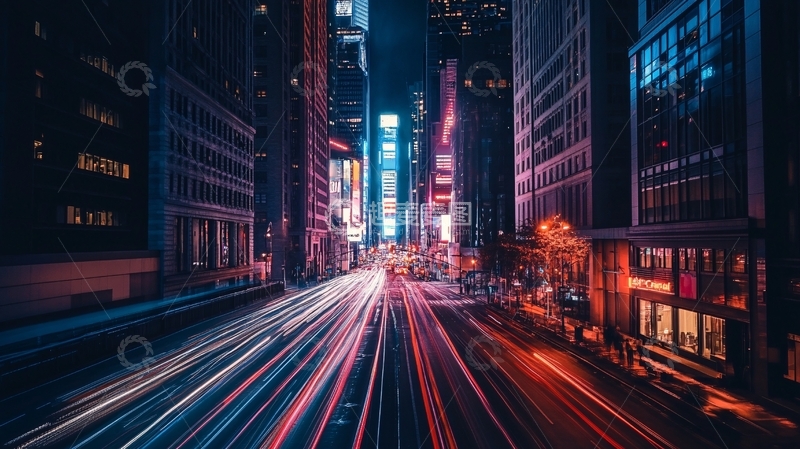 高清大图下载【趣麦麦图】城市快节奏12