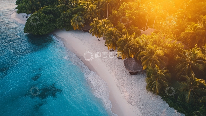 高清大图下载【趣麦麦图】海边度假海岛风光