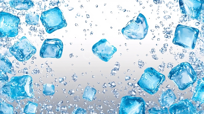 高清大图下载【趣麦麦图】冰块组合广告1