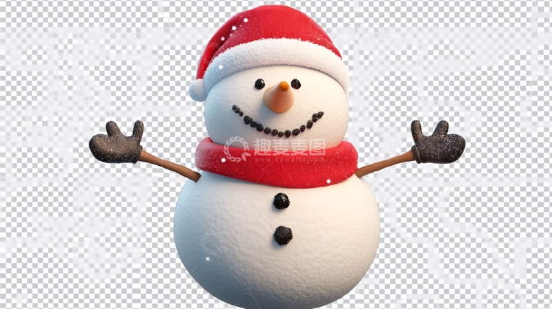 高清大图下载【趣麦麦图】雪人素材下载3