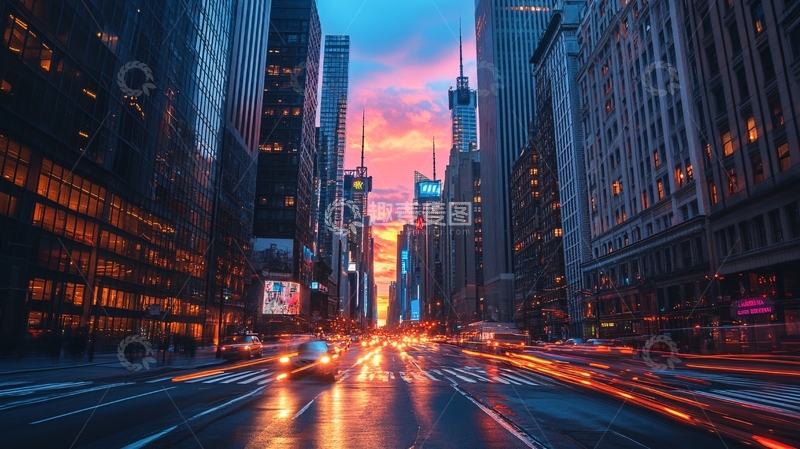 高清大图下载【趣麦麦图】纽约意境城市12