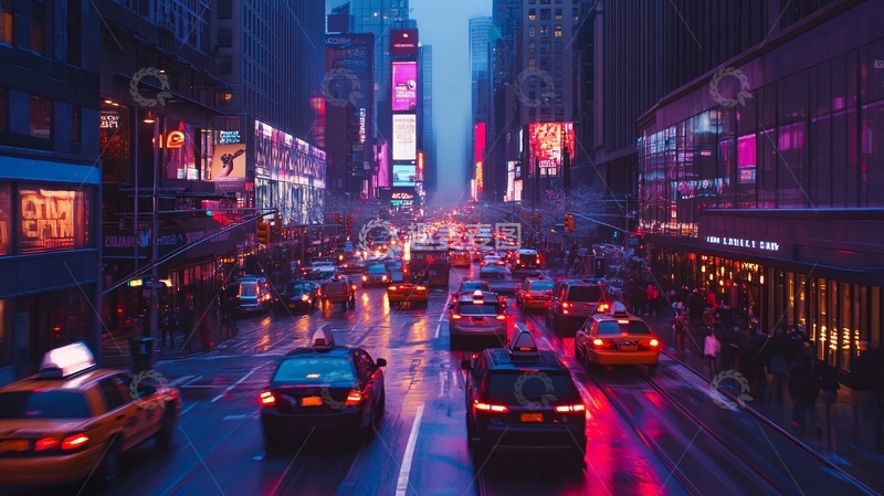 高清大图下载【趣麦麦图】纽约意境城市11