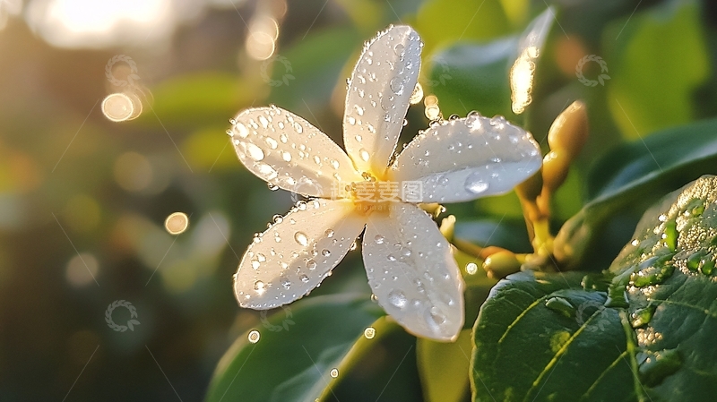 高清大图下载【趣麦麦图】清晨茉莉花