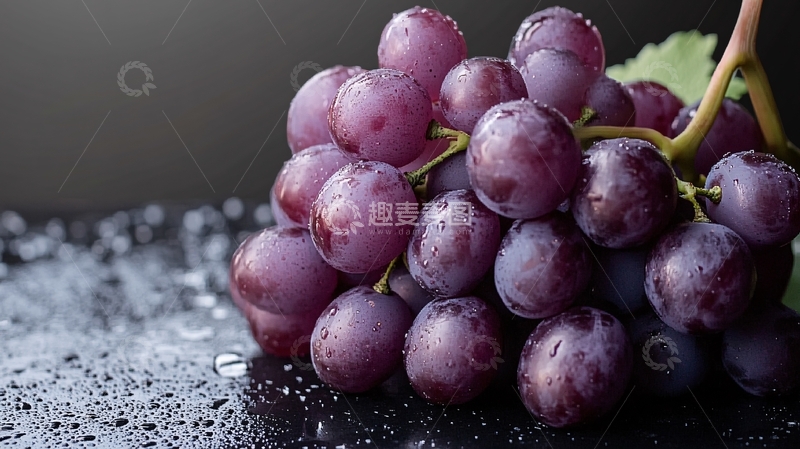 高清大图下载【趣麦麦图】高清唯美葡萄特写红提7