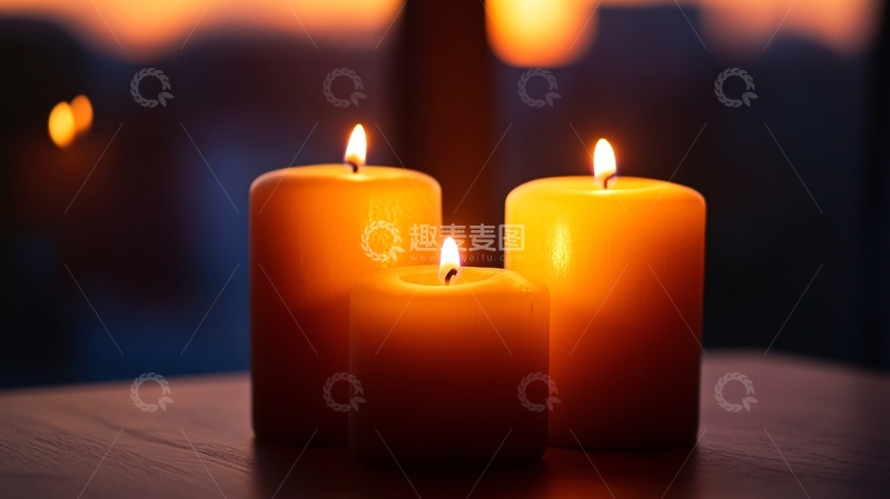 高清大图下载【趣麦麦图】烛火中的暖光2