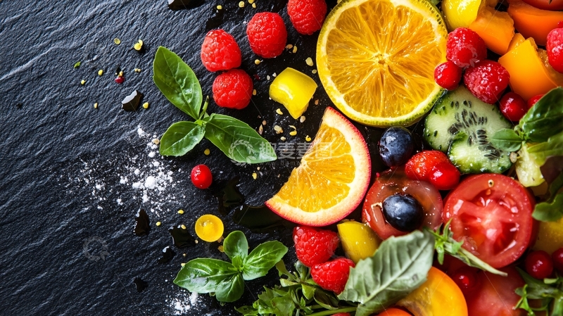 高清大图下载【趣麦麦图】鲜果高清背景17