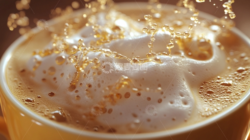 高清大图下载【趣麦麦图】啤酒水花质感特效19