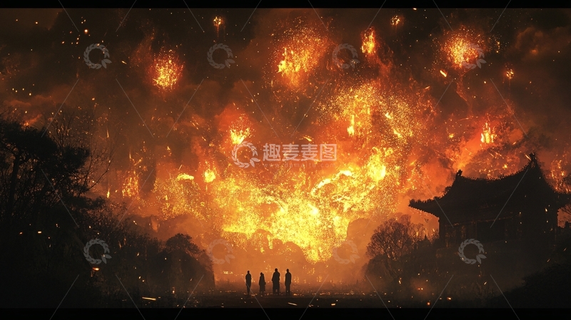 高清大图下载【趣麦麦图】横版烟火5