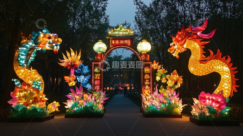 高清大图下载【趣麦麦图】园博苑灯展
