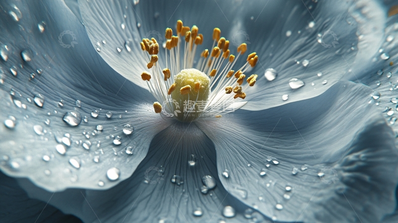 高清大图下载【趣麦麦图】水珠花瓣花蕊