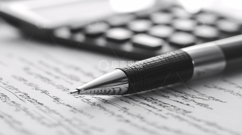 高清大图下载【趣麦麦图】笔纸书写细节