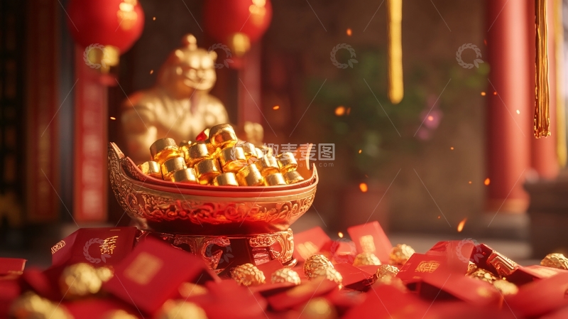 高清大图下载【趣麦麦图】奉旨发财