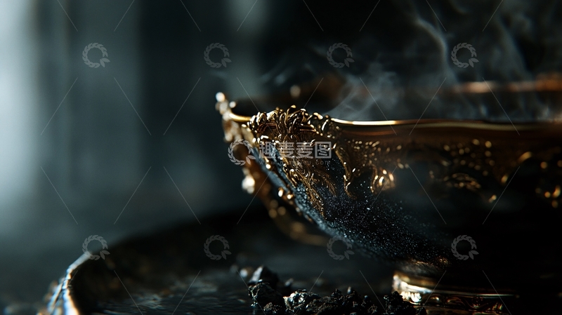 高清大图下载【趣麦麦图】香炉香火缭绕