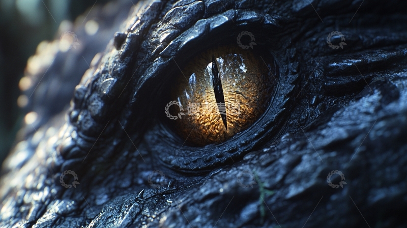 高清大图下载【趣麦麦图】恐龙眼睛