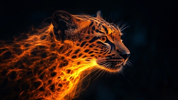 动物创意炫光效果