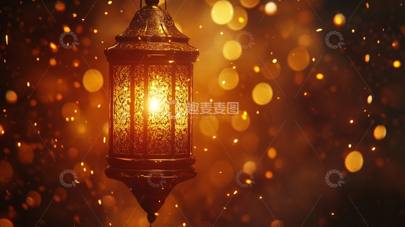 高清大图下载【趣麦麦图】福字灯笼烟花庆春节