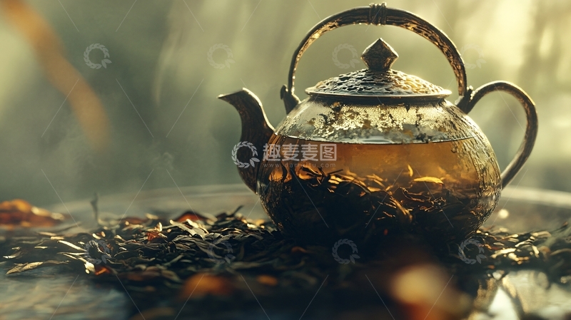 高清大图下载【趣麦麦图】沸腾的茶壶