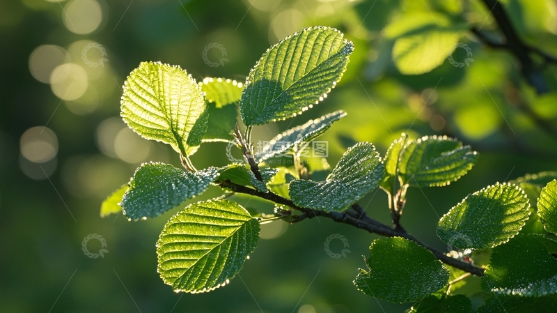 高清大图下载【趣麦麦图】初夏榆叶