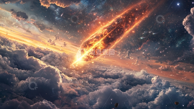 高清大图下载【趣麦麦图】流星雨壁纸