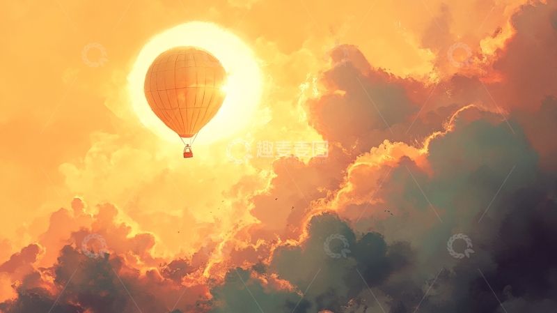高清大图下载【趣麦麦图】唯美热气球8