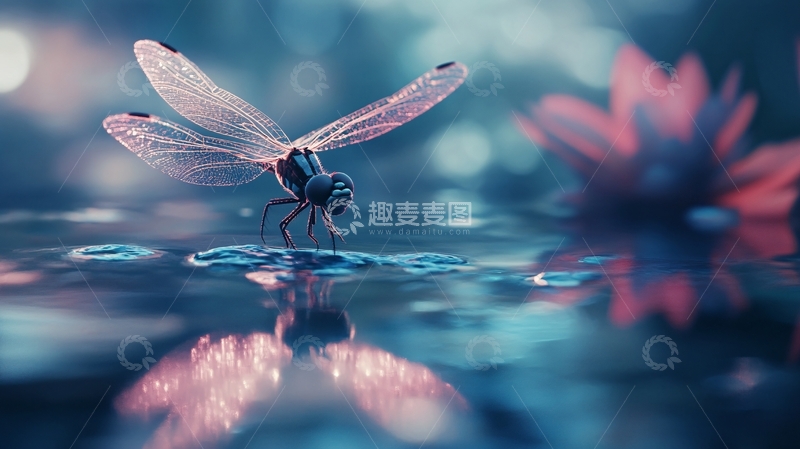 高清大图下载【趣麦麦图】唯美蜻蜓1