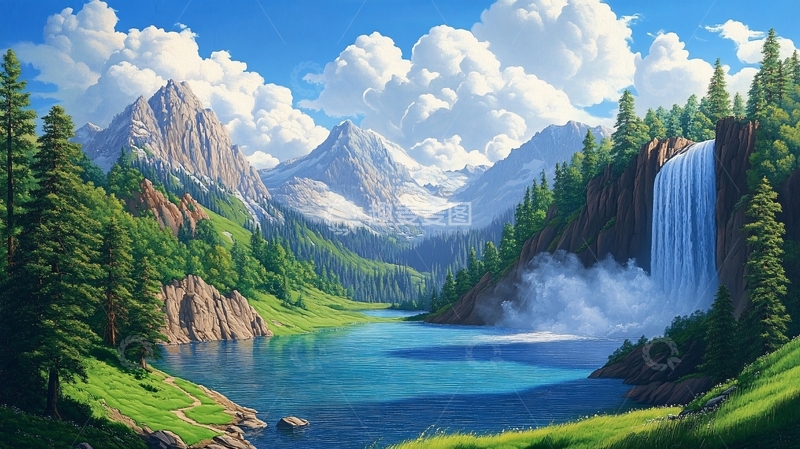 高清大图下载【趣麦麦图】宽屏风景画76