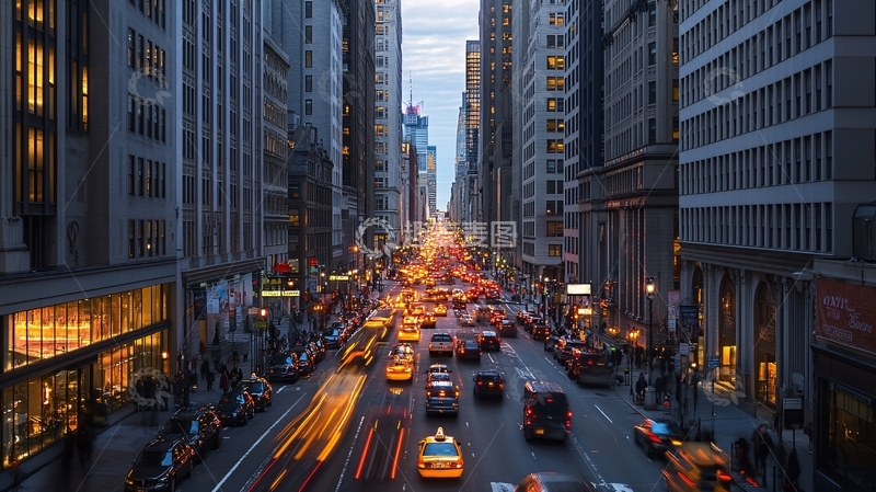 高清大图下载【趣麦麦图】都市繁华街景
