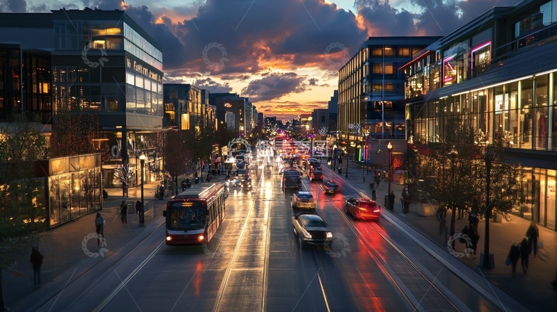 高清大图下载【趣麦麦图】建筑街道效果图2