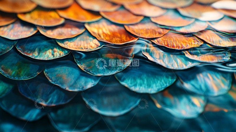 高清大图下载【趣麦麦图】鱼鳞状瓦