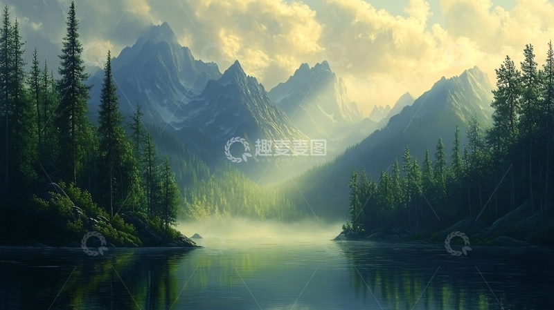 高清大图下载【趣麦麦图】高清宽幅山水风光49