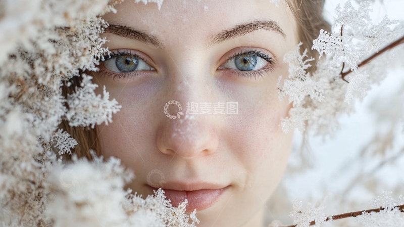 高清大图下载【趣麦麦图】透过结霜镜头
