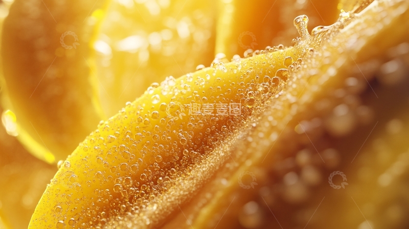 高清大图下载【趣麦麦图】黄蜜瓜背景特写1