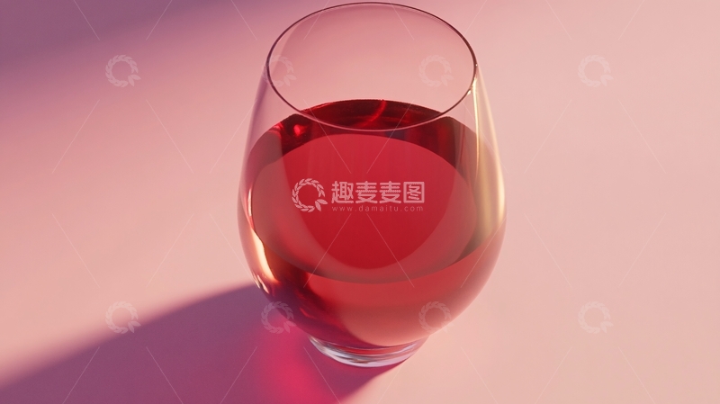 高清大图下载【趣麦麦图】红酒杯暖色背景1