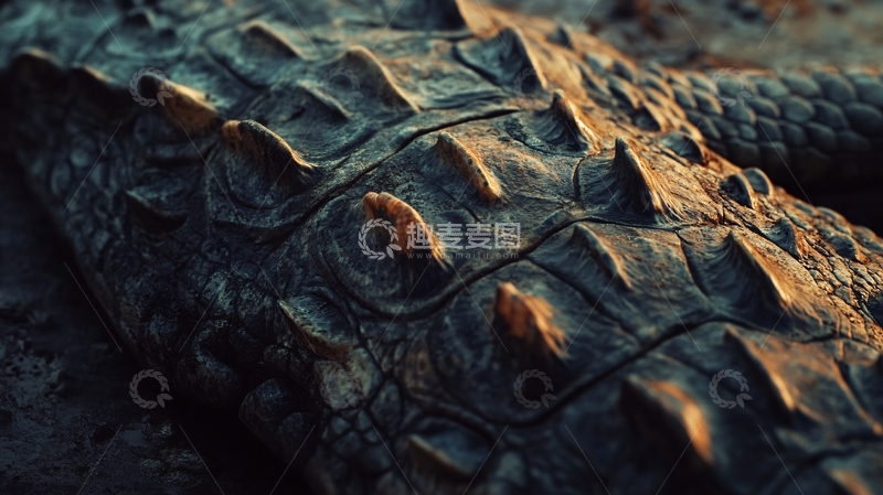 高清大图下载【趣麦麦图】鳄鱼皮革素材1
