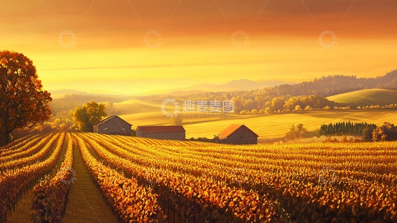 高清大图下载【趣麦麦图】超宽幅田园景色44