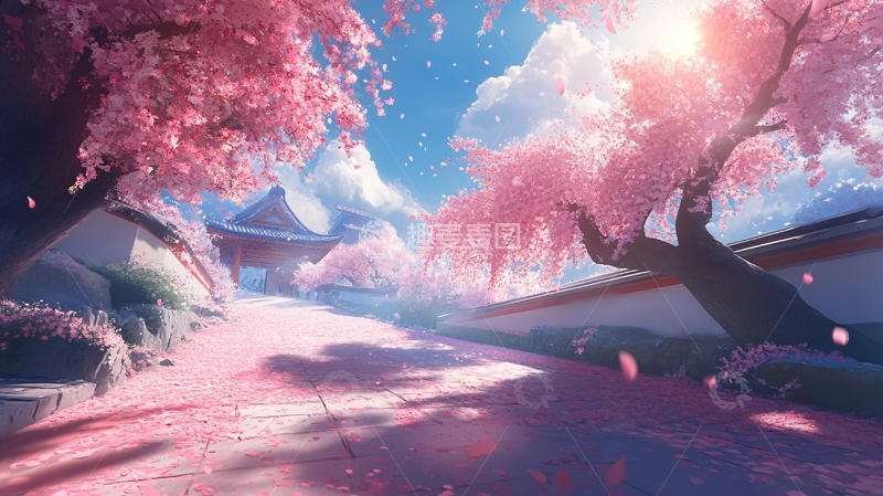高清大图下载【趣麦麦图】古风场景春暖花开12