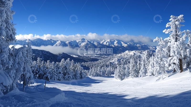 高清大图下载【趣麦麦图】高清大画幅冬天雪景9