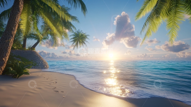 高清大图下载【趣麦麦图】热带风光海滨风光24