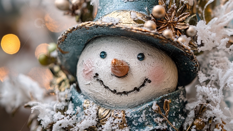 高清大图下载【趣麦麦图】雪人布偶