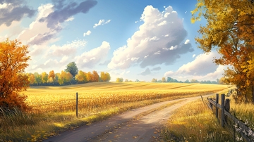 唯美农村场景73