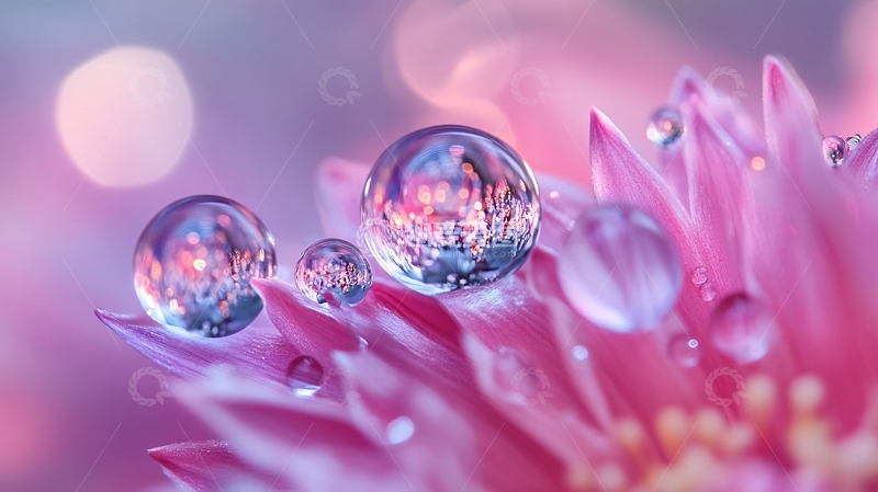 高清大图下载【趣麦麦图】水珠花瓣花蕊1