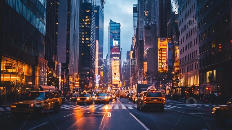 高清大图下载【趣麦麦图】纽约意境城市13