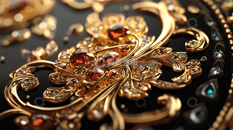 高清大图下载【趣麦麦图】尊贵高贵金饰工艺