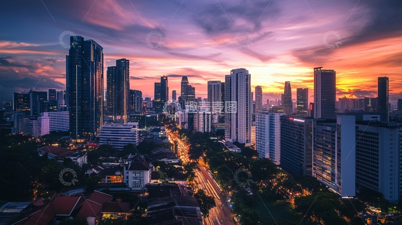 高清大图下载【趣麦麦图】东南亚城市