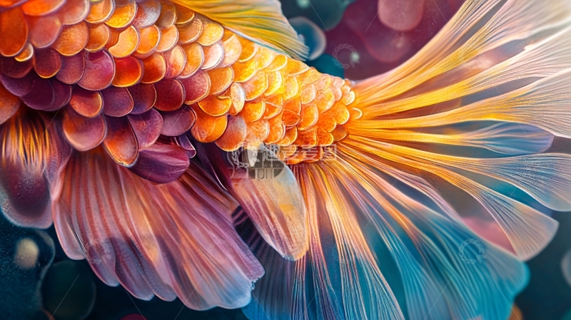 高清大图下载【趣麦麦图】立体画素材金鱼立体画1