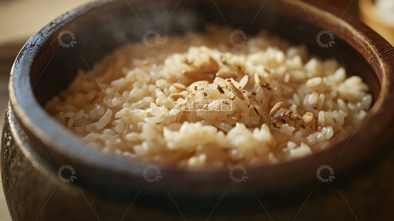 高清大图下载【趣麦麦图】古法蒸饭
