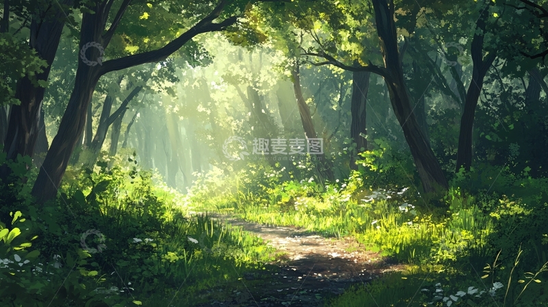 高清大图下载【趣麦麦图】唯美森系场景14